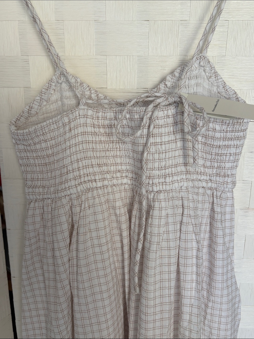 Abercrombie & Fitch White Smocked Dress Top - Picture 5 of 8
